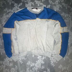 Grey and blue vintage finishline sweatshirt
